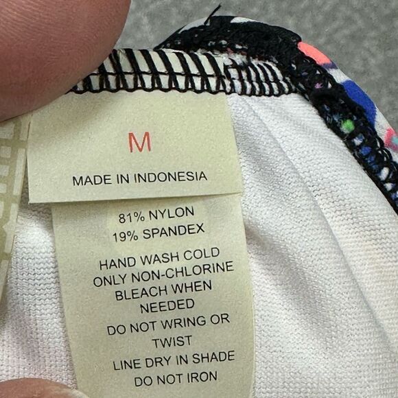 GB GIANNI BINI 2 piece Swim Suit High Waist Flounce Bikini Swimsuit Medium - Picture 7 of 9